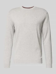 Sweter z dzianiny o kroju regular fit z czystej bawełny - Swetry męskie - miniaturka - grafika 1