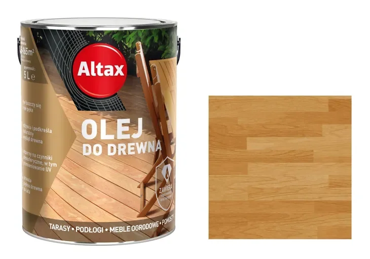 Altax Olej Do Drewna - Tarasów - 5l - Dąb