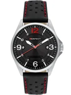 Zegarki męskie - Zegarek Perfect W120-02 męski perforowany pasek - miniaturka - grafika 1