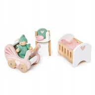 Domki dla lalek - Drewniane Meble Do Domku Dla Lalek Mebelki Dla Niemowlaka Tender Leaf Toys - miniaturka - grafika 1