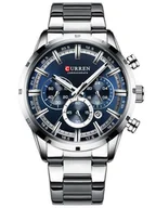 Zegarki męskie - ZEGAREK MĘSKI CURREN 8355 CHRONOGRAF (zc028b)+ BOX - miniaturka - grafika 1