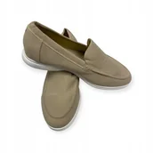 Mokasyny męskie - Mokasyny męskie zamszowe Old Money 44 - miniaturka - grafika 1