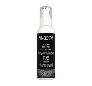 BingoSpa Maska błotna do twarzy z białą glinką, cynkiem i błotem z Morza Martwego - Mud Mask Maska błotna do twarzy z białą glinką, cynkiem i błotem z Morza Martwego - Mud Mask - Maseczki do twarzy - miniaturka - grafika 1
