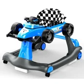Chodziki - Interaktywny Chodzik Jeździk Pchacz Wyścigówka Formuła 1 3W1 Niebieski - miniaturka - grafika 1