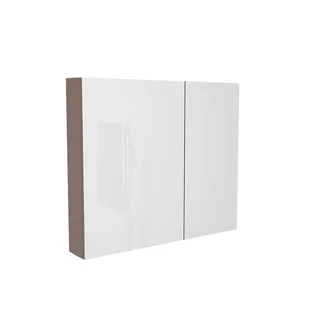Szafka łazienkowa wisząca z lustrem Devo Vena 2.0 80 cm lewa structure stone grey VE2-SWL2DL80-F101 - Szafki łazienkowe - miniaturka - grafika 1