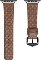 Akcesoria do smartwatchy - Dux Ducis Strap skórzany pasek do Watch 7 / 6 / 5 / 4 / 3 / 2 / SE (45 / 44 / 42mm) opaska bransoleta bransoletka z naturalnej skóry brązowy (Enland Version) - miniaturka - grafika 1