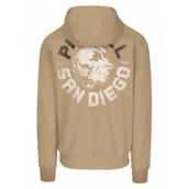 Odzież taktyczna i umundurowanie - PITBULL BLUZA ROZPINANA z kapturem Tricot Terry 280 DOG SD '25 - Piaskowa - miniaturka - grafika 1