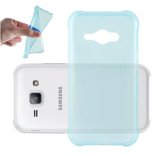 Etui Do Samsung Galaxy J1 ACE Pokrowiec w PRZEZROCZYSTY NIEBIESKI Obudowa Ochronny TPU Silikon Case Cover Cadorabo - Etui i futerały do telefonów - miniaturka - grafika 1