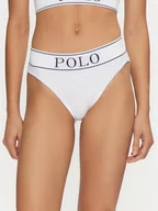 Majtki damskie - Polo Ralph Lauren Figi klasyczne z wysokim stanem 4P2025 Biały - miniaturka - grafika 1