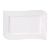 Miski i półmiski - Półmisek AMBITION Fala 31 x 21 cm Biały - miniaturka - grafika 1