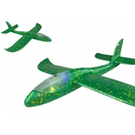 Samoloty i helikoptery - Duży Samolot Styropianowy Szybowiec Zielony - miniaturka - grafika 1