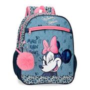 Plecaki szkolne i tornistry - Disney Minnie Make it Rain Bows plecak przedszkolny, regulowany, na kółkach, niebieski, 27 x 33 x 11 cm, poliester, 9,8 l - miniaturka - grafika 1