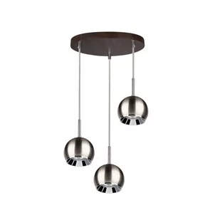 Spotlight Ball Wood lampa wisząca 3-punktowa orzech/satyna 5141376R 5141376R - Lampy sufitowe - miniaturka - grafika 1