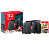 Konsole Nintendo - Nintendo Switch 2 Joy-Con Czarny + Mario Kart World + Super Mario Party Jamboree Nintendo Switch 2 Edition ＋ Jamboree TV - miniaturka - grafika 1