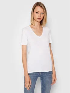 Benetton United Colors Of T-Shirt 3GA2E4230 Biały Regular Fit - Koszulki i topy damskie - miniaturka - grafika 1