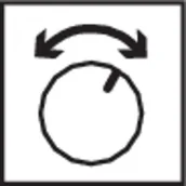 Gniazdka elektryczne - Hager Polo R.classic Łącznik żaluzjowy obrotowy z elementem centralnym i pokrętłem, 2-biegunowy, czarny, połysk 38122145 38122145 - miniaturka - grafika 1