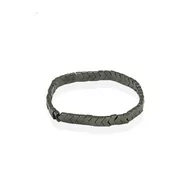 Bransolety męskie - Bransoletka koraliki w kolorze srebrnym EM 38 - EM Men's Accessories - miniaturka - grafika 1