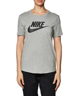 Koszulki i topy damskie - Nike Koszulka damska Icon Futura Szary, Dk Grey Heather/White, XS - miniaturka - grafika 1