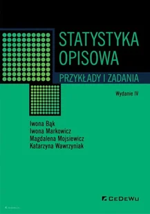 Statystyka opisowa. Przykłady i zadania - Matematyka - miniaturka - grafika 1