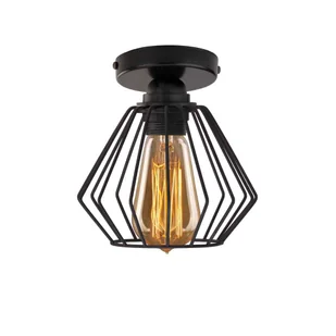 Minimalistyczny plafon loftowy w kolorze czarnym MARANA LOFT - Lampy sufitowe - miniaturka - grafika 1