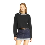 Dresy damskie - maglie donna semicouture - sofia - nero - miniaturka - grafika 1