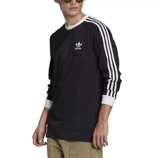 Koszulka adidas Originals Adicolor Classics 3-Stripes Long Sleeve GN3478 - czarna - Adidas - Koszulki sportowe męskie - miniaturka - grafika 1