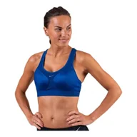 Biustonosze - Nike Damski biustonosz z adapterem ruchu 2.0 sportowy Coastal Blue/Coastal Blue/Black M - miniaturka - grafika 1