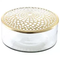 Wazony i flakony - Villa Collection Wazon Elva z pokrywą wys. 10 cm szklany 963398 - miniaturka - grafika 1