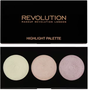 REVOLUTION Makeup paleta pudrów rozświetlających Highlight 3szt - Pudry do twarzy - miniaturka - grafika 1
