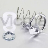 Części motocyklowe - Pro-Bolt LQRCLIP17 aluminiowy szybkozłączka D-ring, 17 mm, srebrny - miniaturka - grafika 1