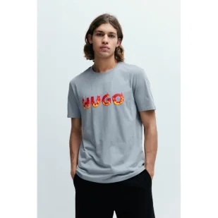 HUGO T-shirt Danda | Regular Fit - Koszulki męskie - miniaturka - grafika 1