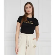 Koszulki i topy damskie - Armani Exchange T-shirt | Regular Fit - miniaturka - grafika 1