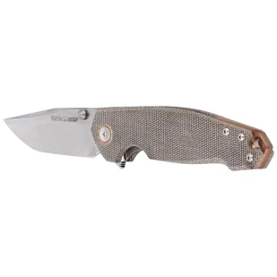 Nóż składany Viper Katla Green Canvas Micarta, Stonewashed M390 by Jesper Voxnæs (V5982CG) - Noże - miniaturka - grafika 5