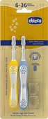 Szczoteczki do zębów - Chicco 174713 SZCZOTECZKA DO ZĘBÓW INDIGO 6-36M 2SZT - miniaturka - grafika 1