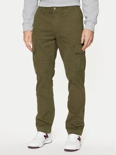 Guess Spodnie materiałowe M4BB39 WGC21 Zielony Regular Fit - Spodnie męskie - miniaturka - grafika 1