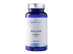 Puromedica Żelazo suplement diety 90 kaps. - witaminy i minerały - Witaminy i minerały - miniaturka - grafika 1