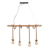 Lampy sufitowe - Leuchten Direkt 15483-18 - Żyrandol na lince ROPE 4xE27/60W/230V - miniaturka - grafika 1