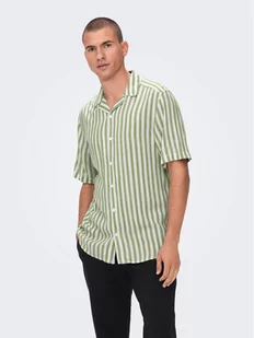 Only & Sons Koszula 22013267 Zielony Regular Fit - Koszule męskie - miniaturka - grafika 1