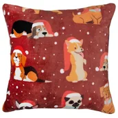 Poszewki na poduszki - Poszewka WINTER FELLOWS 40 x 40 cm czerwony - miniaturka - grafika 1