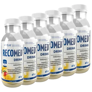 Zestaw Activlab Pharma RecoMed Drink, preparat odżywczy, smak mango, 6 x 65 g - Żywienie medyczne - miniaturka - grafika 1