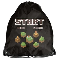 Worki na buty - PASO Worek Na Buty Sportowy Gimnastyczny Minecraft - miniaturka - grafika 1
