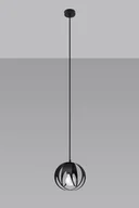 Lampy sufitowe - Sollux Lighting Lampa wisząca TULOS 1 czarna - miniaturka - grafika 1