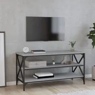 Ławy i stoliki kawowe - vidaXL Szafka pod telewizor, szary dąb sonoma, 100x40x50 cm - miniaturka - grafika 1