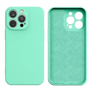 Etui na telefon Silicone Case do Samsung Galaxy S23 Ultra silikonowy pokrowiec miętowozielone - Etui i futerały do telefonów - miniaturka - grafika 1