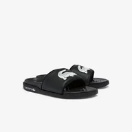 Klapki i japonki damskie - Damskie Klapki LACOSTE SHOES 43CFA0040.312 – Czarny - miniaturka - grafika 1