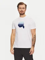 Koszulki męskie - KARL LAGERFELD T-Shirt 755426 551242 Biały Regular Fit - miniaturka - grafika 1