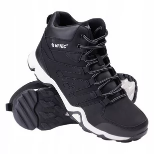 ﻿Hi-Tec Tander Mid Black Męskie Obuwie Casualowe o - Buty trekkingowe męskie - miniaturka - grafika 1