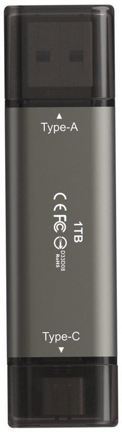 Team Group X2 MAX 1 TB, USB stick titanium/black TX2MAX31TBT01