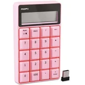 Klawiatury - Bezprzewodowa klawiatura numeryczna / kalkulator MOFII SK-657AG 2.4G (różowy) - miniaturka - grafika 1