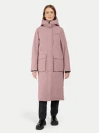 Kurtki damskie - Didriksons Parka Leya 504846 Różowy Relaxed Fit - miniaturka - grafika 1